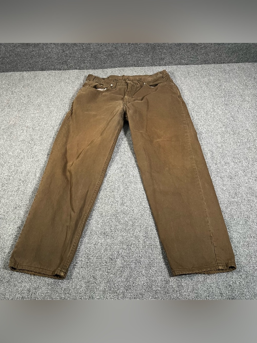 Vintage Levis 550 Jeans Men’s 36x28 Green 90s Made In USA Relaxed Fit Distressed